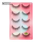 3/5 Pairs Hot Sale Natural Long 3D Mink Lashes Soft Short Faux Cils Handmade Fake Lashes Makeup Tool Eyelash Extension Maquiagem