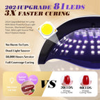 DianaBeauty 380W LED UV Lamp Dryer for Nails Gel Polish Drying Lamp with 4 Timer Setting Auto Sensor Professional Nail Light