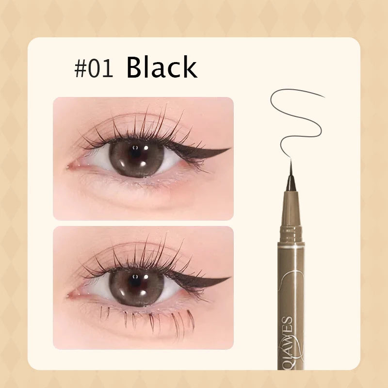 Waterproof Liquid Eyeliner Eyebrow Easy To Color Sweat-proof Eyebrow Pen 0.05MM Ultra Thin Head Eye Liner Eyelash Eye Makeup