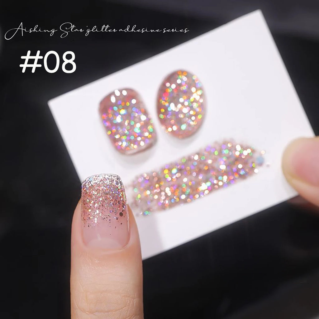 1-12pcs WS Carnival Party Broken Diamonds Nail Gel Polish Summer New Super Flash Quick Dry Long Lasting Nail Art Nail Supplies