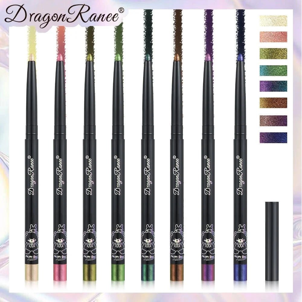Chameleon Eyeliner Gel Pen Waterproof Shiny Chrome Eye Shadow Liner Pencil Glitter Pearl Green Gold Lying Silkworm Eyes Makeup