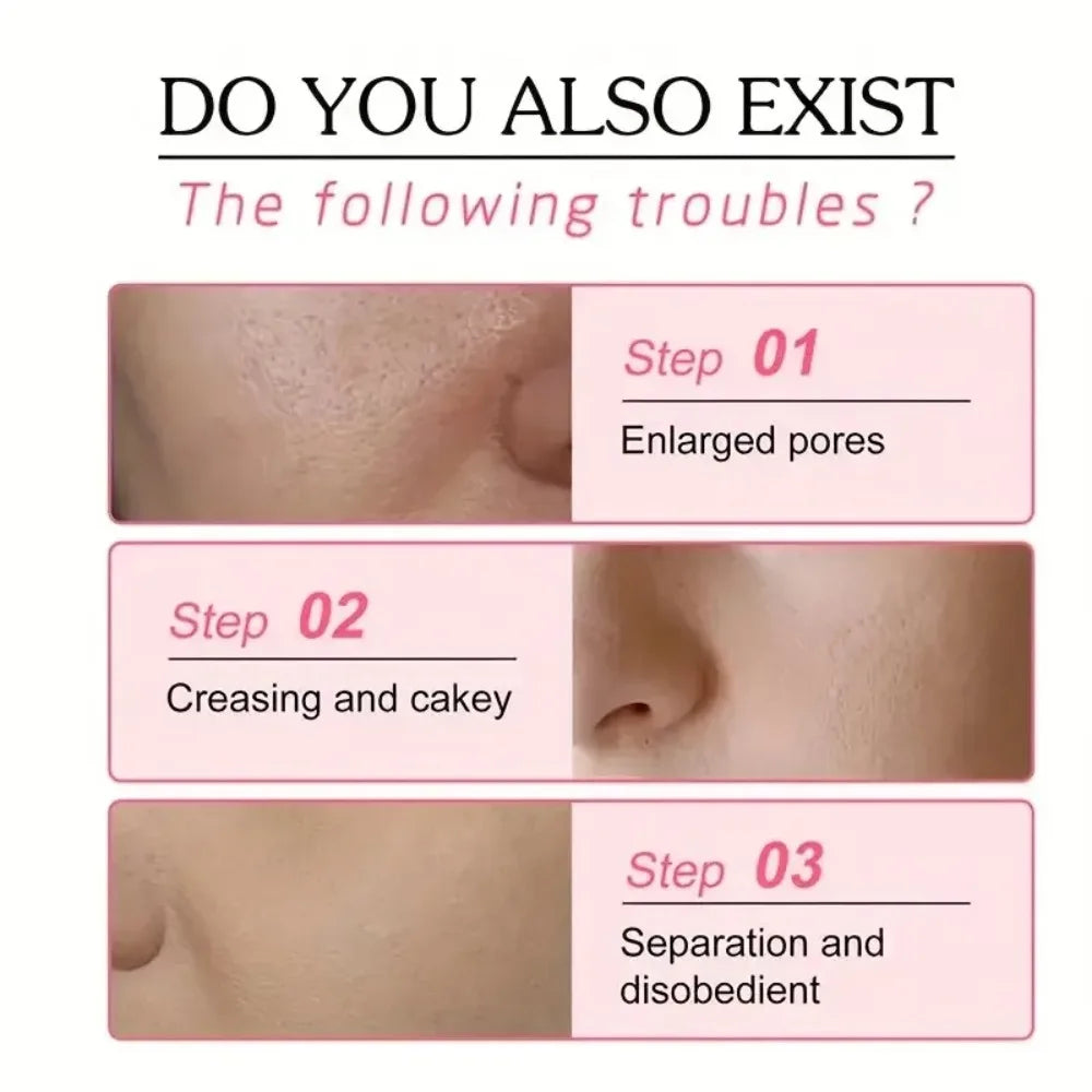 Pore Minimizing Primer Stick Hydrating Concealer All Skin Types Portable Travel Makeup Essential Flawless Base