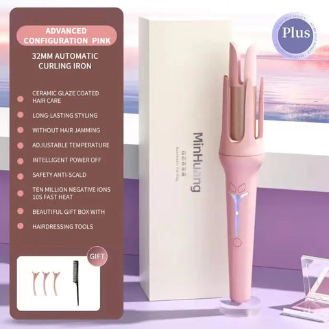 Automatic Curling Iron 32 mm Big Roll Anion  Ceramic Hair Curler 4-Speed Adjustable  Fast Heating Fashion Styling Tools