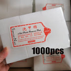 1000/500/200/180/100Pcs Profession 100% Cotton Pads For Nail Wipe Lint-Free Nail CottonGel Polish RemoverNail Art Cleaning Tools