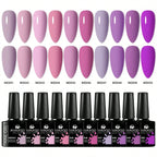 10pc Nail Gel Polish Set HEMA FREE All-Season Nails DIY Nail Art UV/LED Painting Vernis Manicure Kit Long Lasting Hybrid Gel