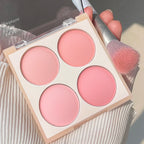 Vibrant Girl Ice Cream Four-Color Blush; Brightening, Natural Bare Makeup Effect, Pigmented, Matte, Fine Texture