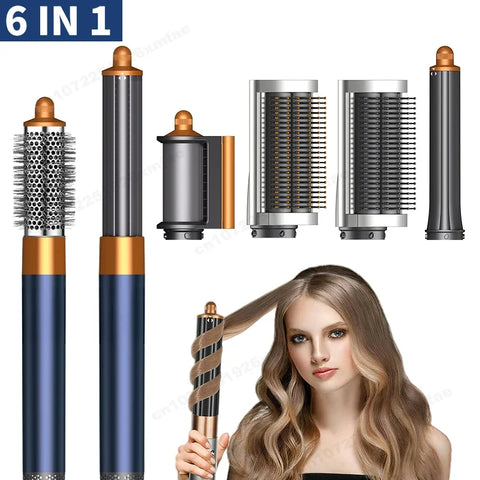 6-in-1 Hot Air Styler&Hair Dryer Brush Multi-Hair Styler Set with Auto-Wrap Curler Hair Styling Tools Gift for Women / Lovely