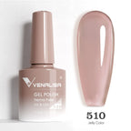 Venalisa HEMA TPO FREE 7.5ml Gel Polish Nail French Pink Jelly Nude Collection Nail Gel Polish Glitter Gorgeous Soak Off UV LED
