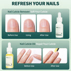 Nailpop Cuticle Oil and Softener for Nails 15ml Cuticle Remover Strengthener Nail Cuticle Protector Moisturize Manicure Kit 1pc