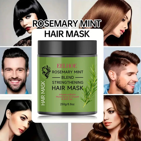 Rosemary Plant Essence Hair Mask Repair Damage Dry Split Hair Nourishing Moisturizing Treatment Shiny Deep Hair Care Mask