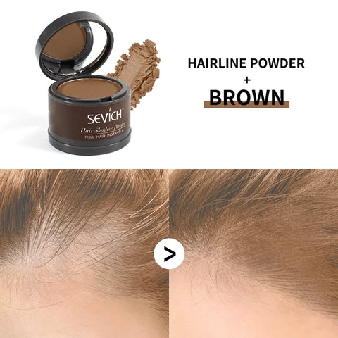 Sevich Hair Line Powder 4g Black Root Cover Up Natural Instant Waterproof Hairline Shadow Powder Hair Concealer Coverage 13color