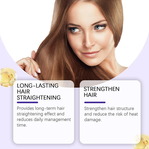 Protein Straightening Cream Prevent Frizzy Breakage Strengthen Elasticity Nourish Improve Hair Gloss Protein Straightening Cream