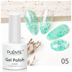PUETNE 7.5ML Amber Moonlight Cat Magnetic Gel Nail Polish Winter Nails Jelly Glass Cat Eye Soak Off UV Semi-Permanent Varnish