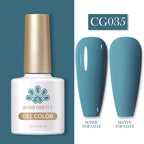BORN PRETTY 10ml Gel Nail Polish Gel 130 Colors Semi Permanent Solid Nail Gel Varnish Soak Off UV Gel for Base Top Coat