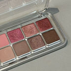 12 Color Eye Shadow Palette Matte Pearl Wine Red Eyeshadow Rose Brown Eyeshadow Glitter Shimmer Long-lasting Beginner Eye Makeup