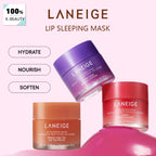 Laneige Lip Sleeping Mask 20g,Long-Lasting Hydration,Gel-Cream Texture,Nighttime Lip Care,Softens Lips,K-Beauty,Korean Makeup