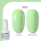 Arte Clavo Solid Color Gel Nail Polish 15ml Soak Off UV LED Gel Semi-Permanent Glitter Polish For Manicure Nail Art Salon Gel
