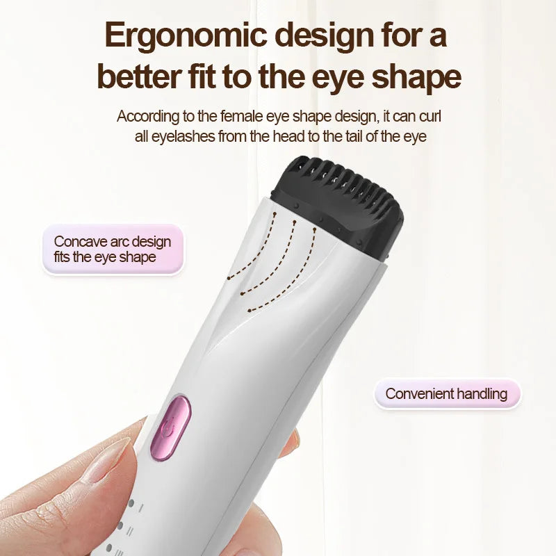 Heated Eyelash Curler Electric 3Modes Eye Lashes Eyelash Grafting Long Lasting Makeup Tools Hot Viewer for hot beulah