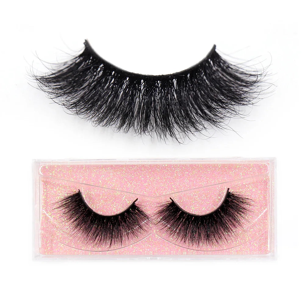 LEHUAMAO 3D Mink Lashes Makeup Eyelashes Natural Fluffy Long Fake Lashes Full Stripe Reusable False Eyelash Extension