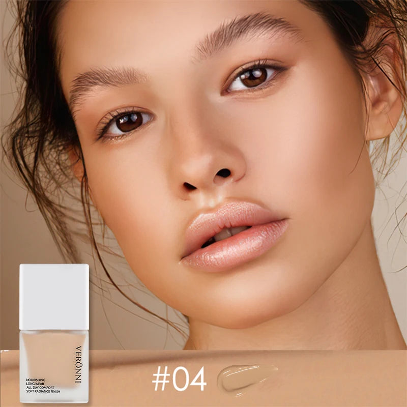 Liquid Foundation High Coverage Makeup Base natural Concealer 6 color longlasting Oil-Control Face Foundation Makeup Cosmetics