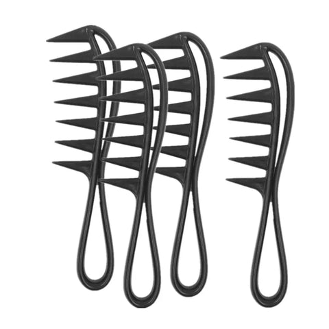 New Arrivals 4/5/6/7pcs Black Barber Accessories Set Detangling Hair Brush Styling Hot Comb Straightener High Quality Hair Combs