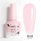 Venalisa HEMA TPO FREE 7.5ml Gel Polish Nail French Pink Jelly Nude Collection Nail Gel Polish Glitter Gorgeous Soak Off UV LED