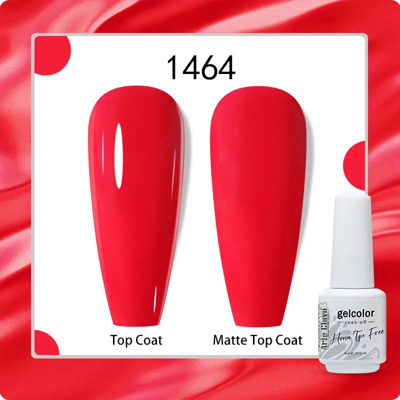Arte Clavo 8ml HEMA TPO Free Gel Nail Polish Nail Art Manicure Semi Permanent Gel UV Hybrid Varnishes Base Top Coat Enamels New