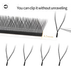 XIUSUZAKI W Shaped Bloom 2D 3D 4D 5D 6D 7D 8D Automatic Flowering Premade Fans Eyelashes Extensions Natural yy Individual Lashes