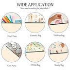 Exquisite Beauty Makeup Bag Portable Zipper Travel Makeup Organizer Storage Bag Pen Brush Lipstick Bag Girl's Birthday Surprise