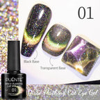 PUENTE 5ml Metallic Painting Liner Gel Polish Bright Mirror Effect Semi-Permanent UV Nail Varnish For Stunning French Nail Art