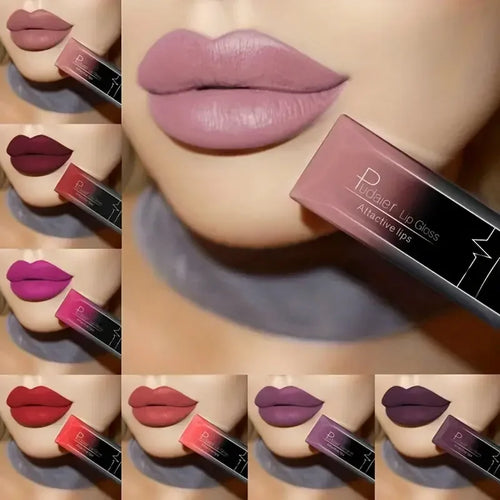 17 Colors Velvet Matte Liquid Lipstick, Waterproof Long Wear Lip Color, High Pigment Smooth Texture, Makeup for All Skin Types