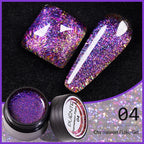 PUETNE 7.5ML Amber Moonlight Cat Magnetic Gel Nail Polish Winter Nails Jelly Glass Cat Eye Soak Off UV Semi-Permanent Varnish