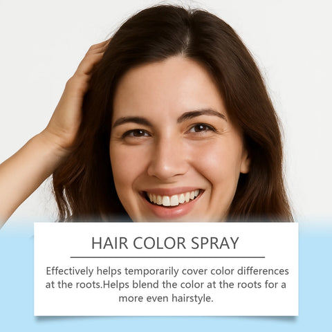 Temporary Hair Coloring Spray One-Time Hair Color Covering White Gray Hair Hairline Dye Lasting Coloring Black Hair Dye Spray