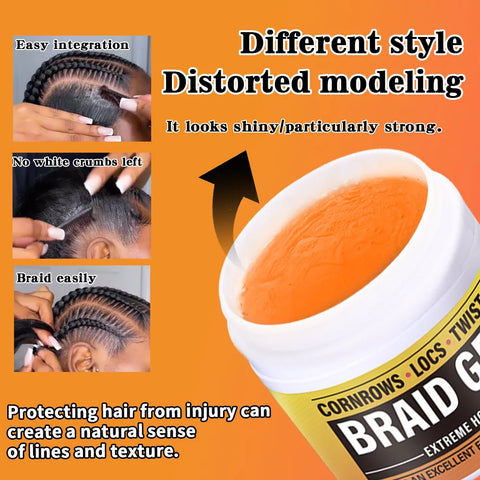 Men's Hair Wax for Styling - Strong Hold, Moisturizing, Light Scent, Retro Look - Hair Styling Product