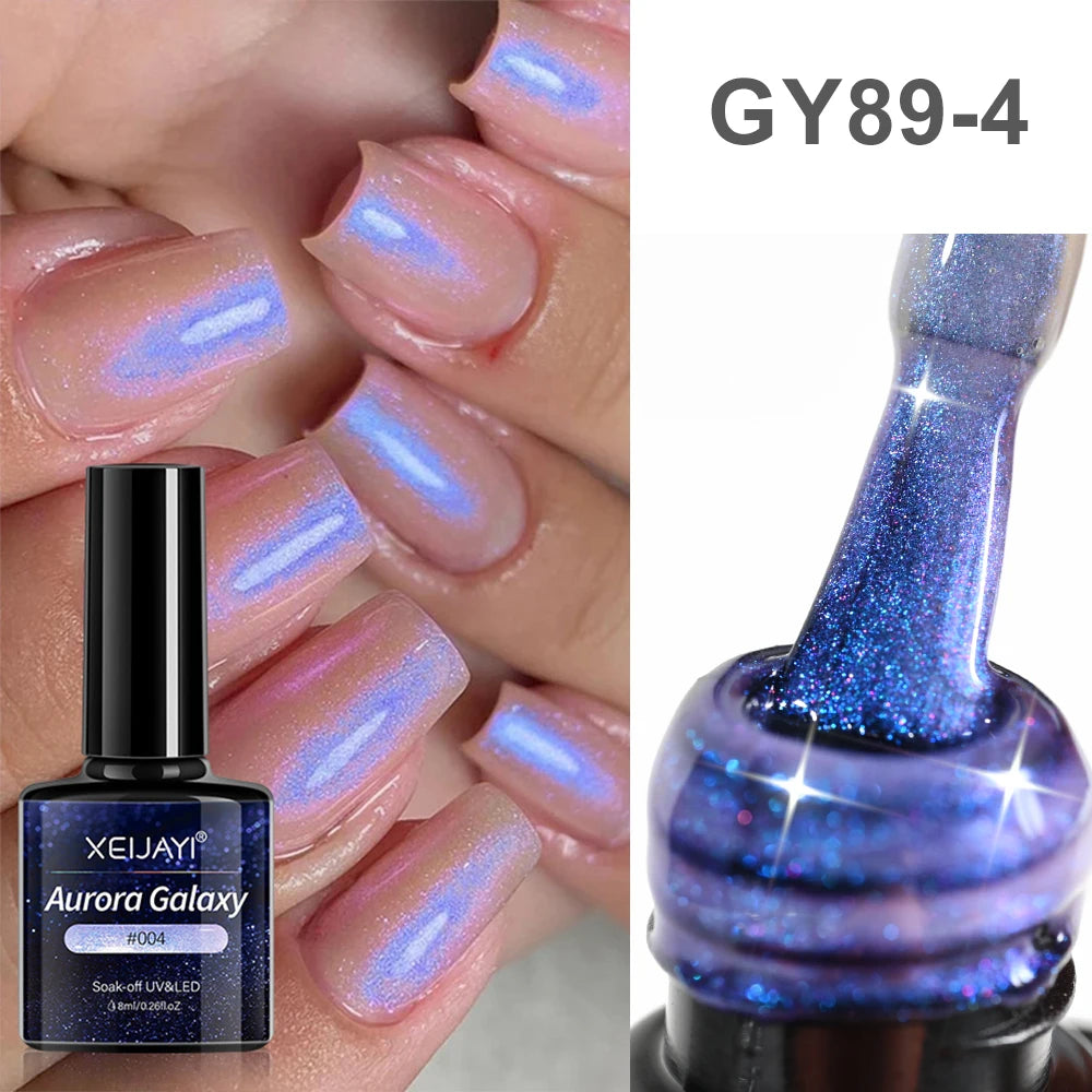 Gold Metallic Painting Nail Gel Liner Polish,3D Metal Mirror Effect Paint Drawing Nail Gel Build-in Brush Soak Off UV Chrome Gel