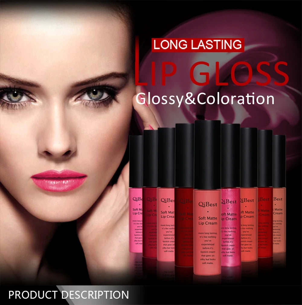 Hot Velvet Matte Nude Lip Gloss Sexy Long Lasting Non-stick Cup Nude Red Liquid Lipstick Waterproof Make-up for Women Cosmetic
