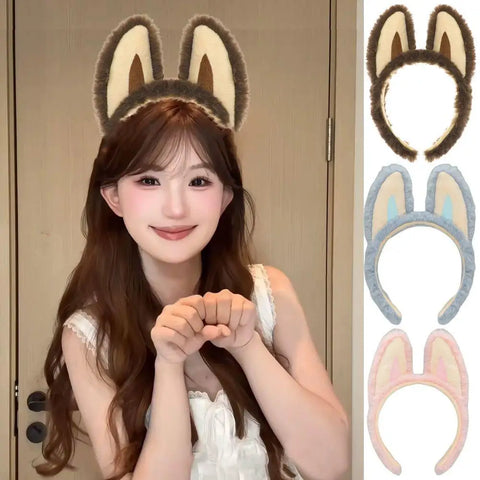 Cute Plush Bubu Ear Headband Fashion Cosplay Anime Head Hoop Lolita Hair Bands Holiday Party Christmas Girls Hair Accessories