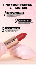 Matte Velvet Lipstick Ice Cream Long Lasting Waterproof Nourishing Moisturizing Highly Pigmented Satin Lip Gloss Non Stick Cup