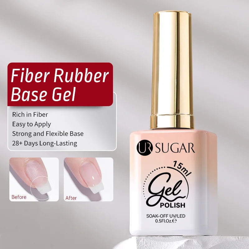 UR SUGAR 15ml Blood Red Jelly Gel Nail Polish Translucent Color Crystal Nude Gel Nail Art Varnish For Fall Winter Manicure