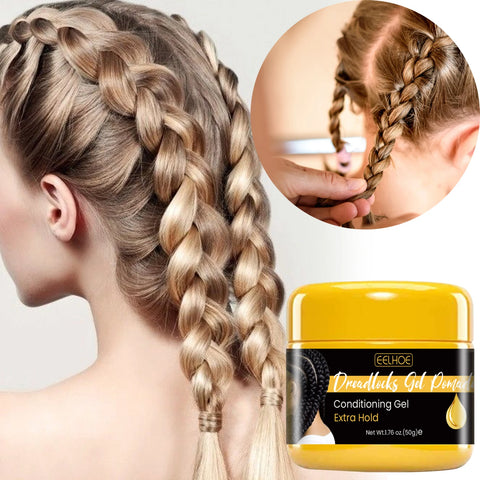 50g Hair Braiding Gel Styling Control Smooth Long Lasting Styling Braiding Gel Tames Frizz Edges Hair Gel Twist Styling Wax