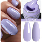 LILYCUTE 7ML Pink Glitter Nail Gel Polish Nude Natural Long Lasting Manicure Soak Off UV LED Nail Art Base Top Coat Gel Varnish