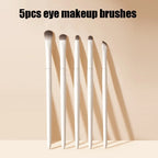 5/6/8/10pcs Natural Eye Makeup Brushes Set Detail Eyeshadow Brush Makeup Brush White Ultra Soft Eyeshadow Eyeliner Makeup Tool