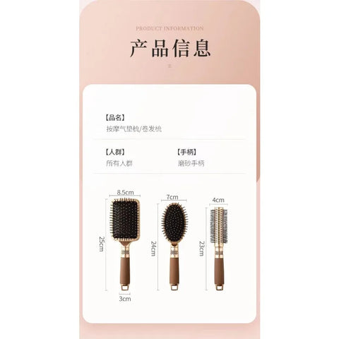 Professional Salon Straight Smooth Paddle Hair Brush Large Hairdressing All Hair Type Hairbrush Styling Comb for Women Men