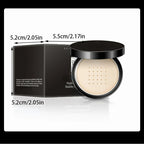 Hydrating Flawless Setting Powder,Natural Nude Finish Oil Control Strong Concealer for All Skin Types Fine Powdery Face Makeup