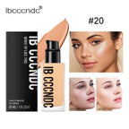 Liquid Foundation Concealer Face Naturally Matte Oil-Control Waterproof Foundation 30Ml 6 Colors Optional Cosmetic