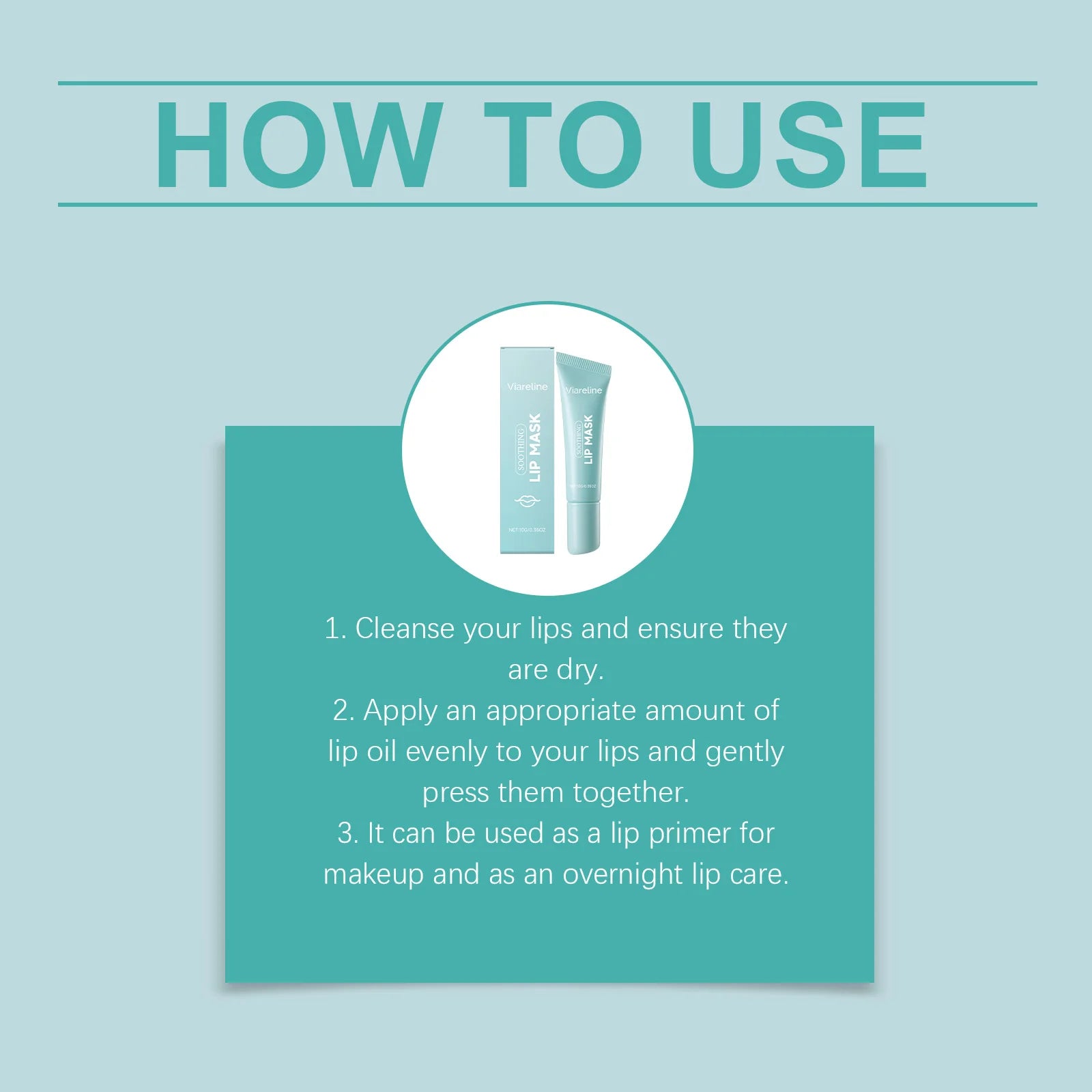 Moisturizing Lip Mask Gentle hydration to nourish and soften lips, making them smooth and delicate; suitable for daily use