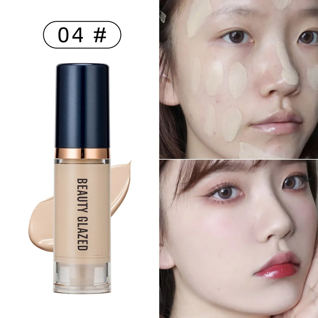 6 Color Face Liquid Foundation Waterproof Long Wear Oil Control Foundation Concealer Liquid Foundation Beauty Makeup Cosmetic