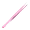 Multi functional nail double ended tweezers with silicone pressure bar, stickers, adhesive drill, clip drill, eyebrow clip