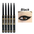 1/2/5/12pcs Waterproof & Sweat-Proof Black Eyeliner Pencil Eye Liner Gel Pen Long-Lasting Anti-smudging for Bold Eye Makeup