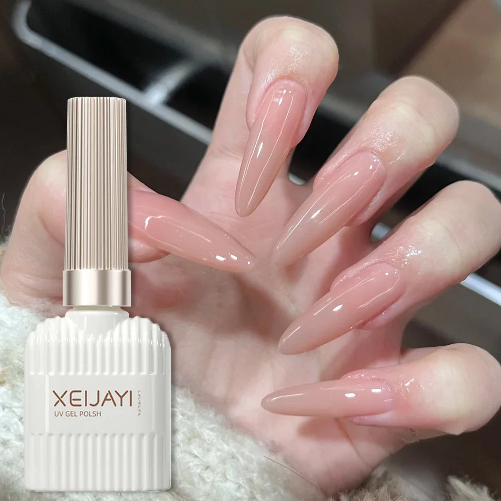 XEIJAYI 1pc 15Ml Nude Pink Gel Nail Polish God Girl Varnish Soak Off UV/LED Gel Polish For Daily Manicure DIY Wedding Nail Salon